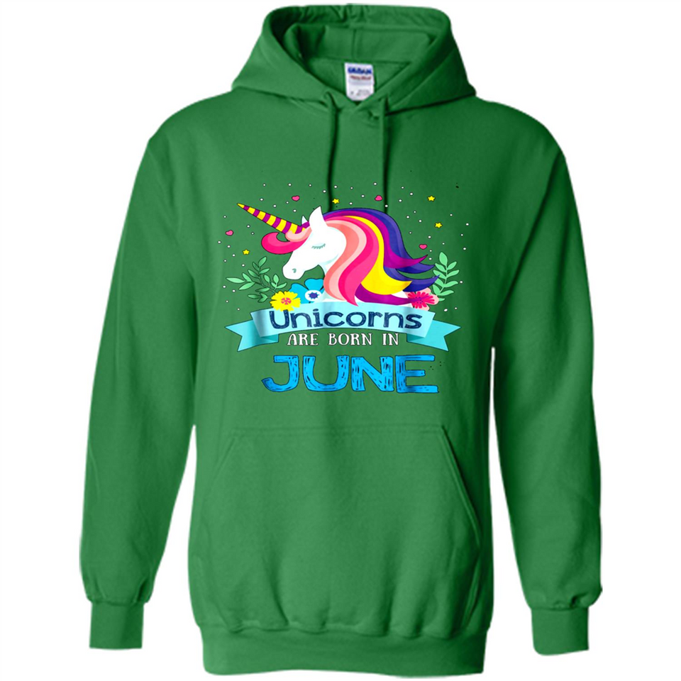 Unicorns are born in June Birthday Rainbow Gift Ladies Custom