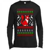 Christmas Ugly Sweater CUTE CATS UGLY CHRISTMAS SWEATERS - Canvas Long Sleeve T-Shirt