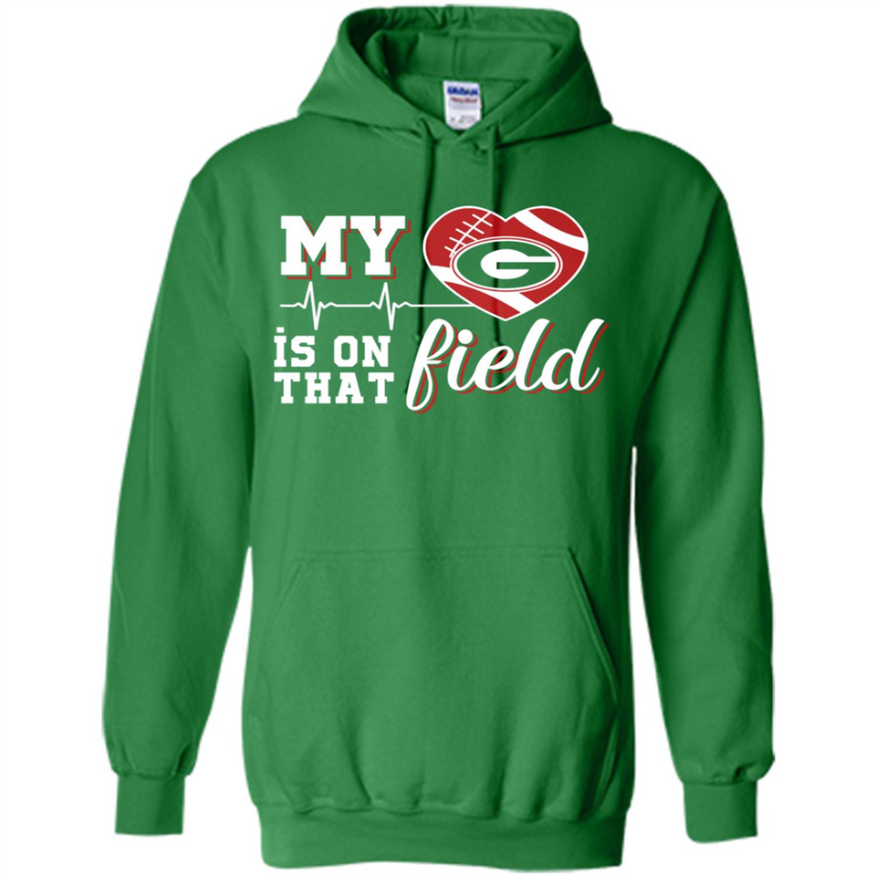 Georgia Bulldogs Football My Heart is on that Field - Hoodie