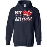 Tampa Bay Buccaneers Football My Heart is on that Field - Hoodie