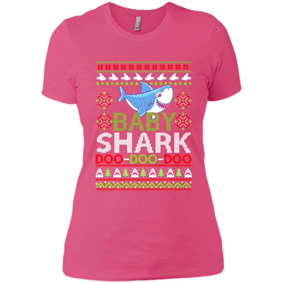 Baby shark Doo Doo Doo Christmas - Ladies' Boyfriend T-Shirt