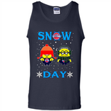 Snow Day Shirt For Detroit Pistons Vs Minion Fans pingpong