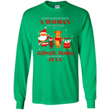 Never Underestimate A July Woman Watches Hallmark Movies Sweatshirt - Long Sleeve T-Shirt