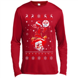 No Christmas for You – Deadpool Santa Claus Ugly Sweater - Canvas Long Sleeve T-Shirt