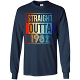 Retro Straight Outta 1982 36 Years Old - Long Sleeve T-Shirt