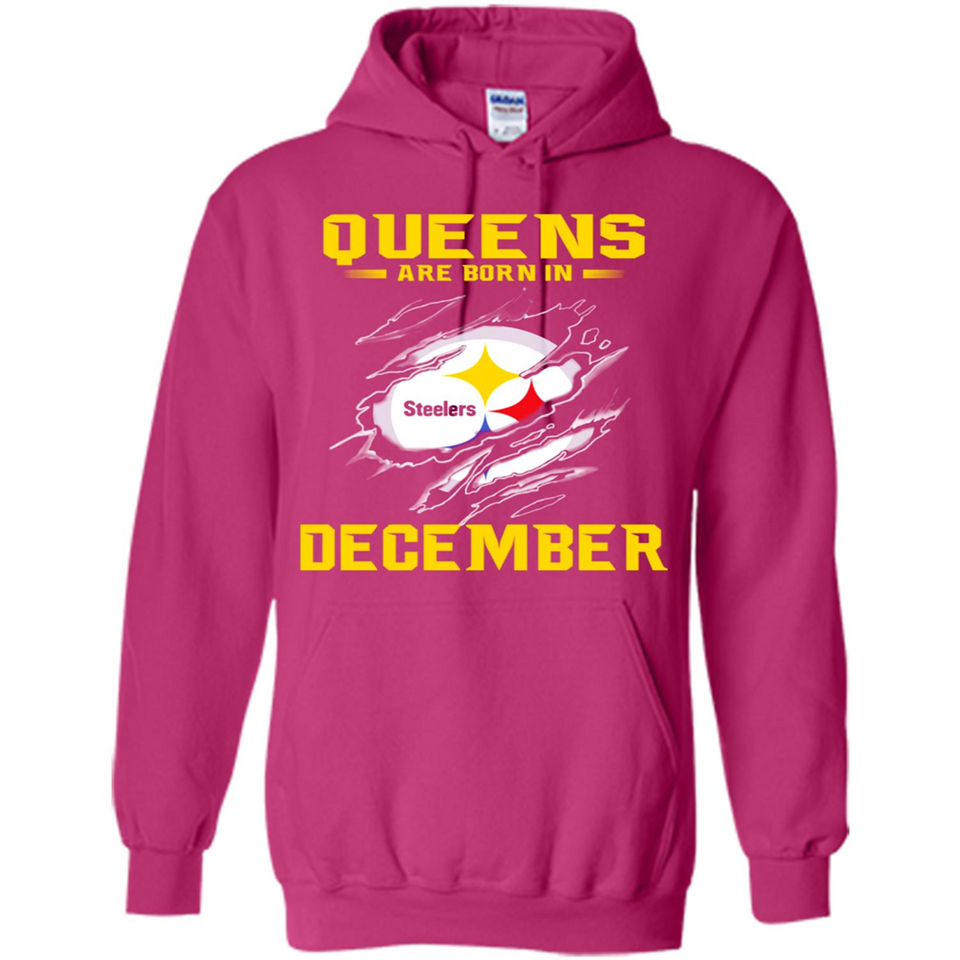 Queens Are Born In December - Pittsburgh Steelers Football - Hoodie