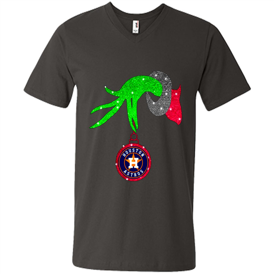 GRINCH HAND HOLDING HOUSTON ASTROS GLITTER CHRISTMAS PINGPONG