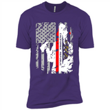 Paradise California Firefighter Thin Red Line Funds Youth T-Shirt PINGPONG - Premium Short Sleeve T-Shirt