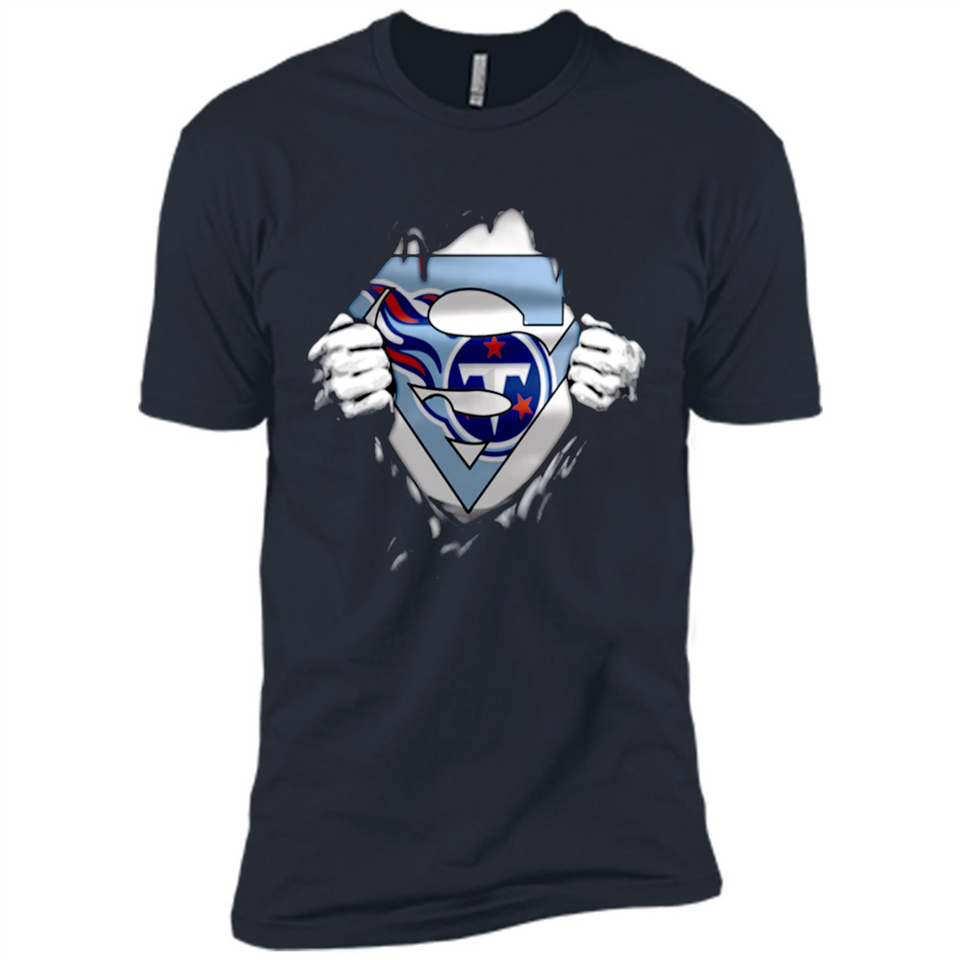 Tennessee Titans And Superman Fans - Premium Short Sleeve T-Shirt