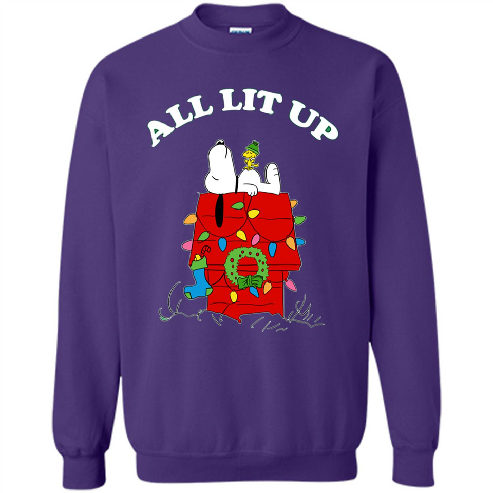 Peanuts By Schulz Snoopy Young Men_s Christmas - Sweatshirt