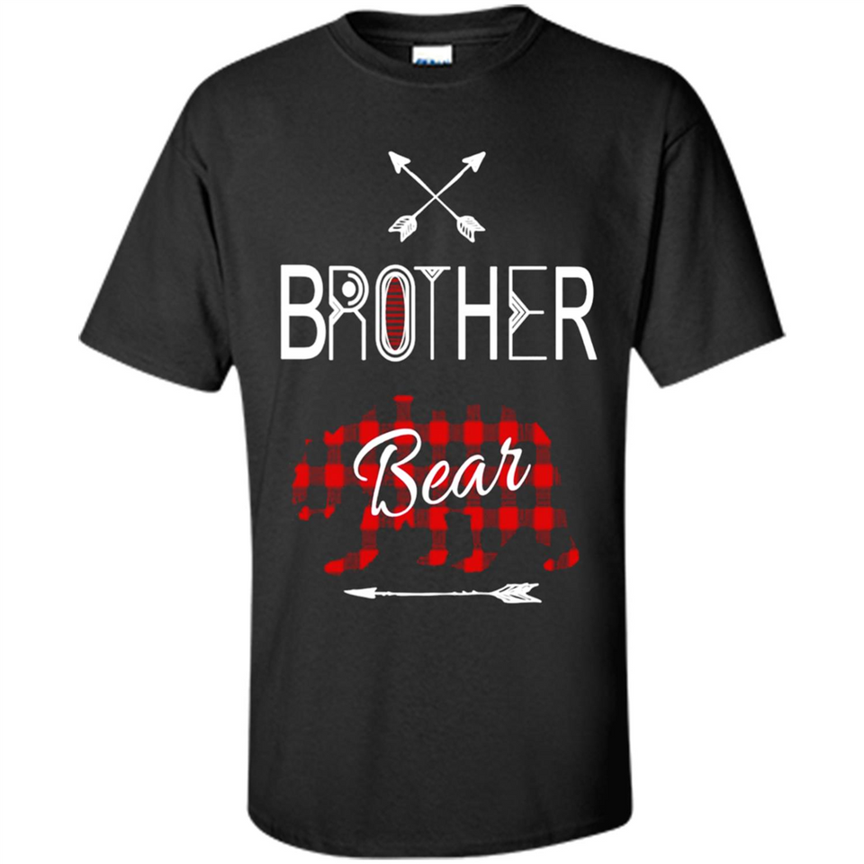 Brother Shirt Buffalo Plaid Family Camping Bear Tee - Shirt