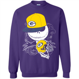 Jack Skellington The Nightmare Before Christmas-Packers Football - Sweatshirt