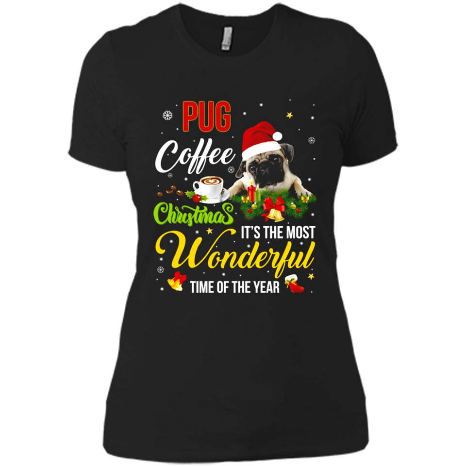 Pug Coffee Wonderful Christmas
