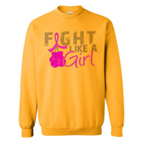 Fight Like A Girl Breast Cancer Awareness - Sweatshirt