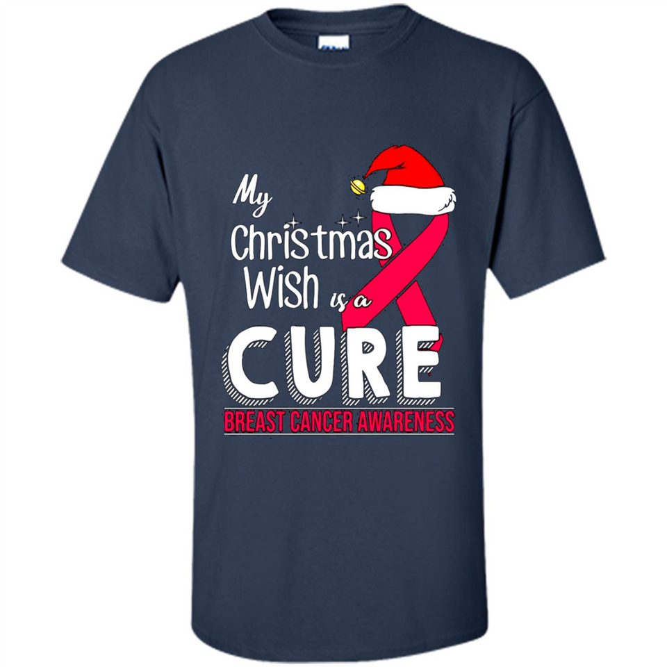 My Christmas Wish Is A Cure Breast Cancer Awareness sweater PINGPONG