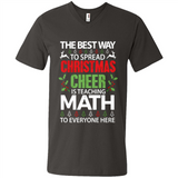 Math Teacher Christmas Shirt Christmas Cheer - Men's V-Neck
