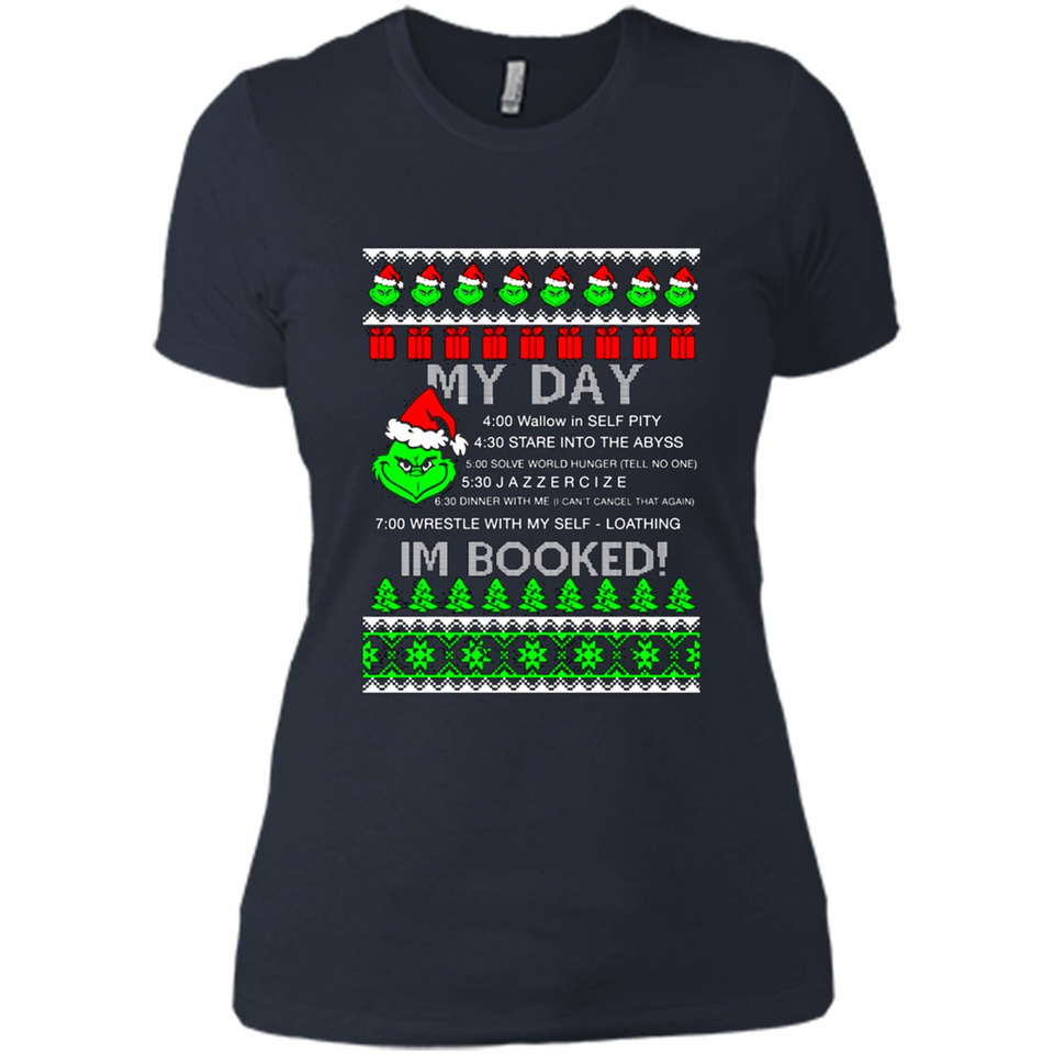 Mr Grinch my day I’m booked Christmas sweater PINGPONG