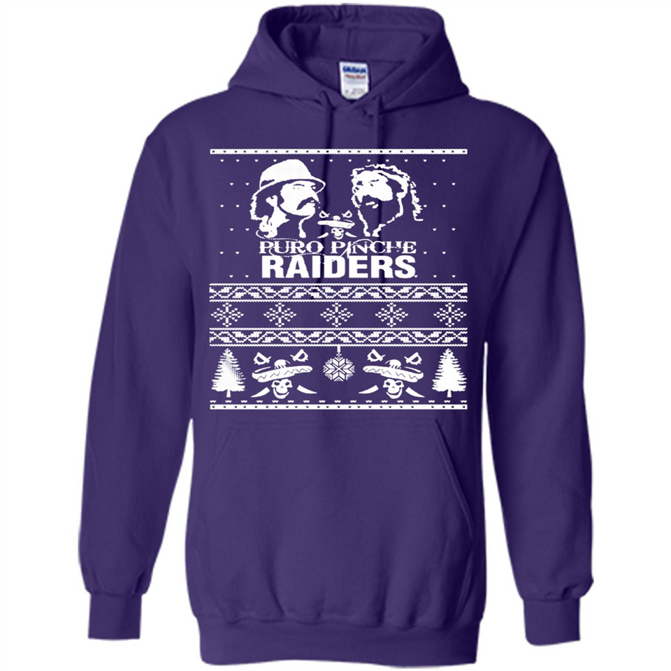 Puro Pinche Raiders Ugly Christmas Sweater - Hoodie
