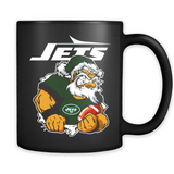 Grumpy Santa Claus Jets Football Team PINGPONG