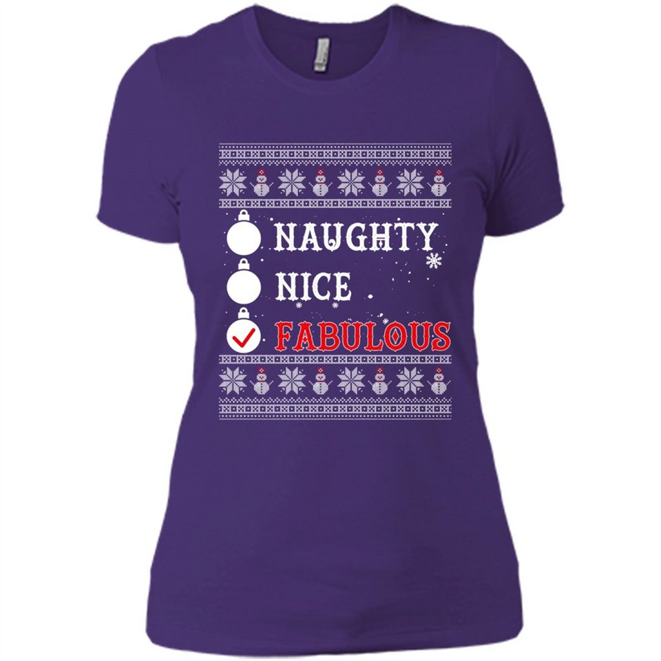 Naughty Nice Fabulous - Ladies' Boyfriend T-Shirt