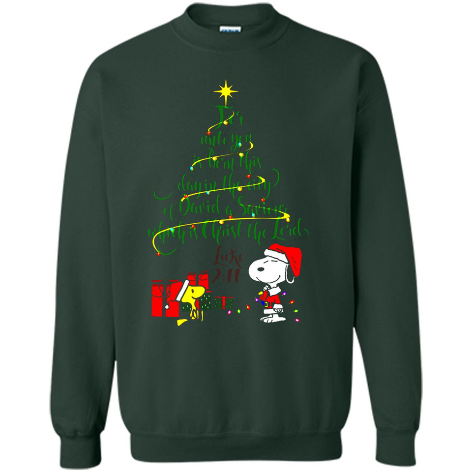 Snoopy Christmas Tree T-Shirt - Sweatshirt