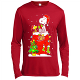 Anaheim Ducks Snoopy Ugly Christmas Sweaters - Sao chép - Canvas Long Sleeve T-Shirt