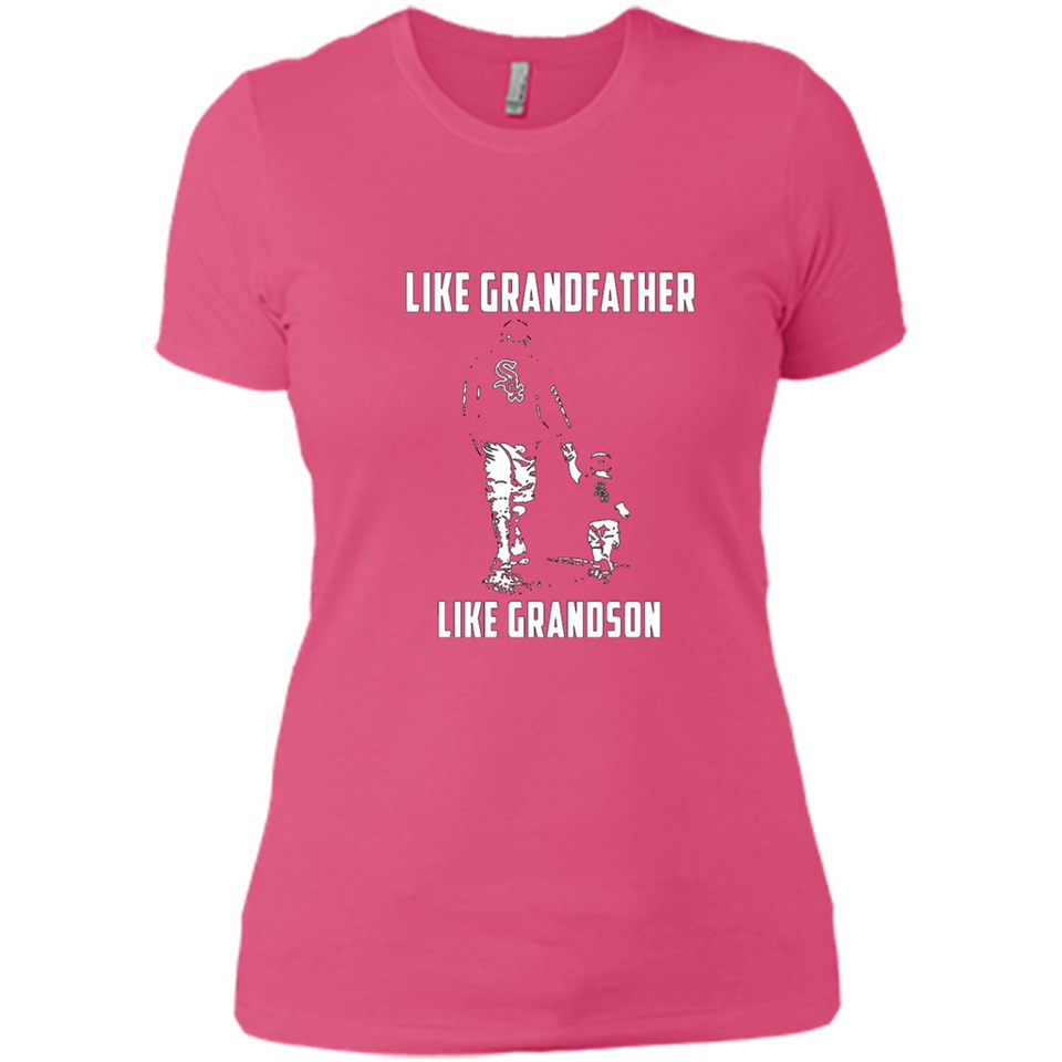Chicago White Sox GrandFather Like GrandSon - Ladies' Boyfriend T-Shirt