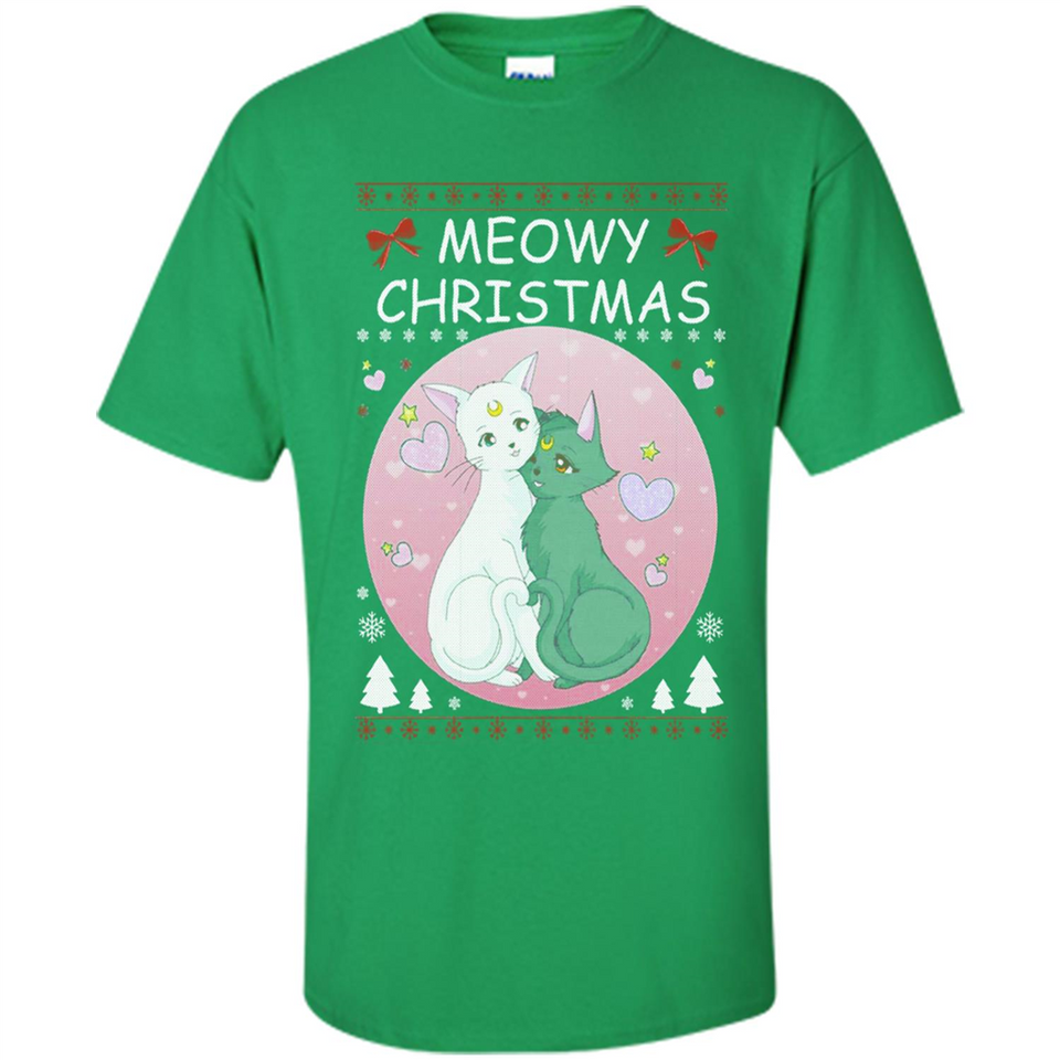 Sailor Moon Yin Yang Cat Love Ugly Christmas Sweater - Shirt