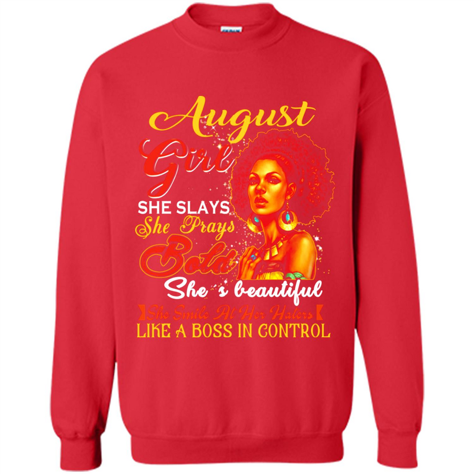 August Girl She Slays She Prays Beautiful Birthday PINGPONG