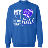 Northwestern Wildcats Football My Heart is on that Field - Sweatshirt