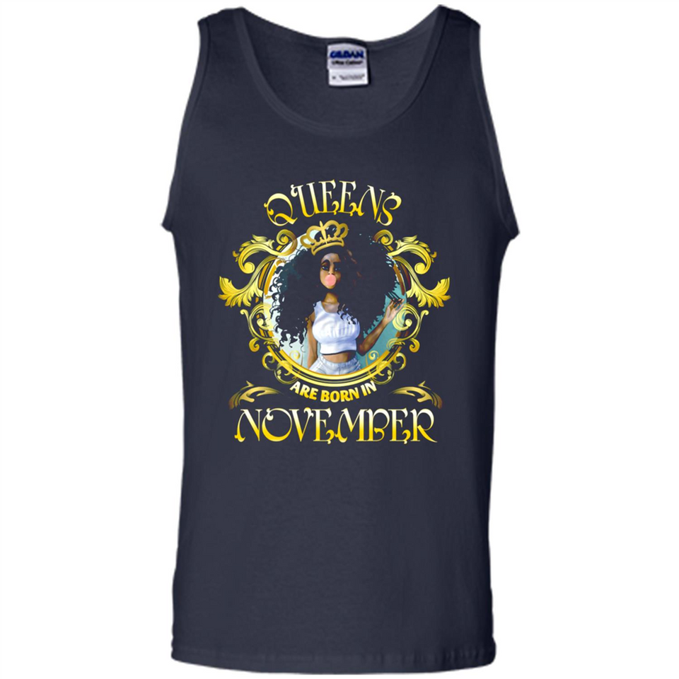 Queens Are Born In November Gold Girl