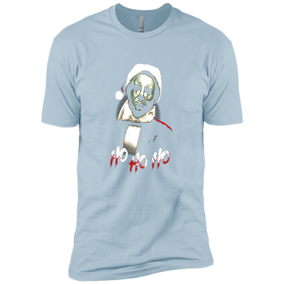 Santa Michael Myers Ho Ho Ho Merry Christmas Sweatshirt - Premium Short Sleeve T-Shirt
