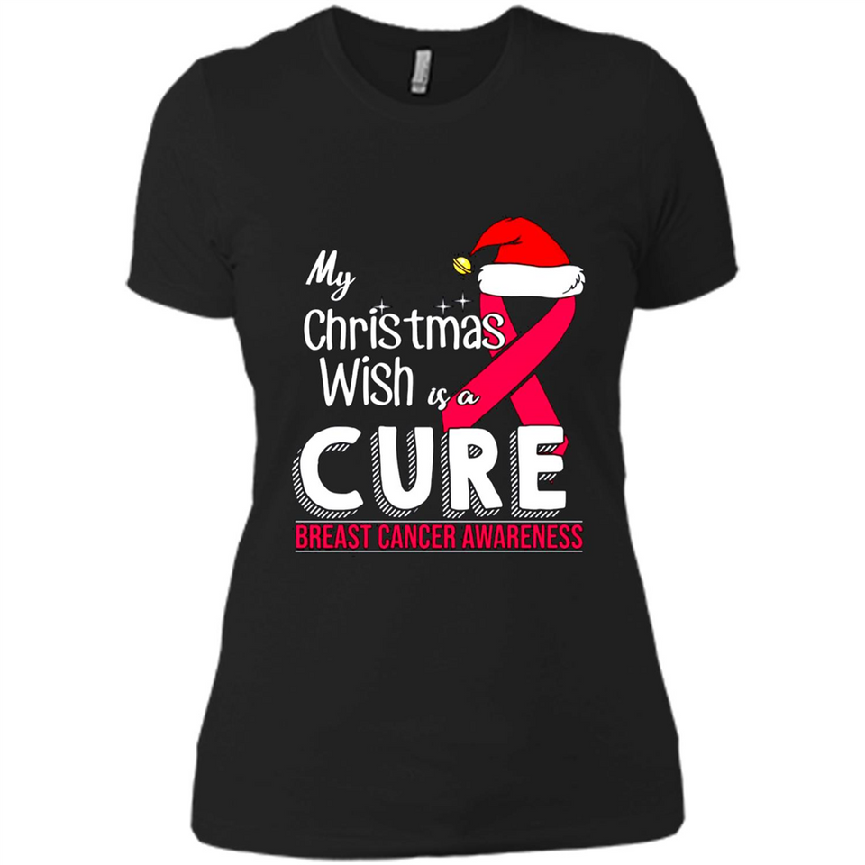 My Christmas Wish Is A Cure Breast Cancer Awareness sweater PINGPONG