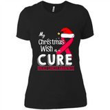 My Christmas Wish Is A Cure Breast Cancer Awareness sweater PINGPONG