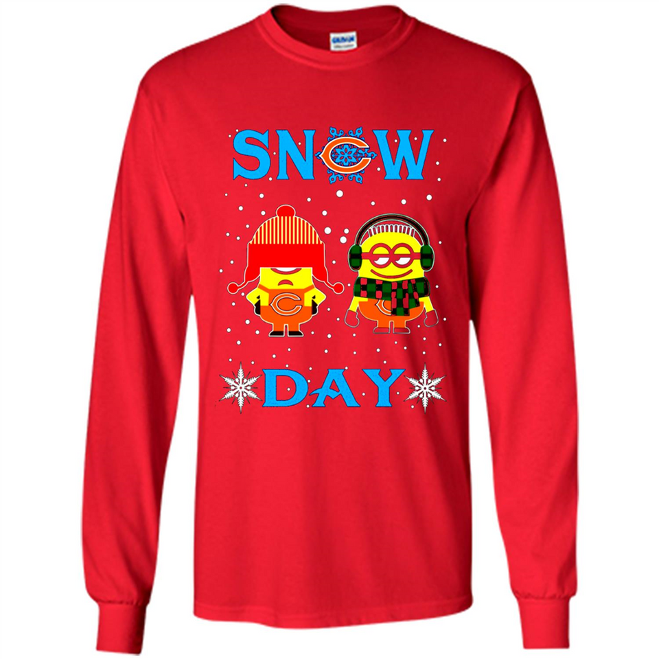 Snow Day Shirt For Chicago Bears Vs Minion Fans pingpong