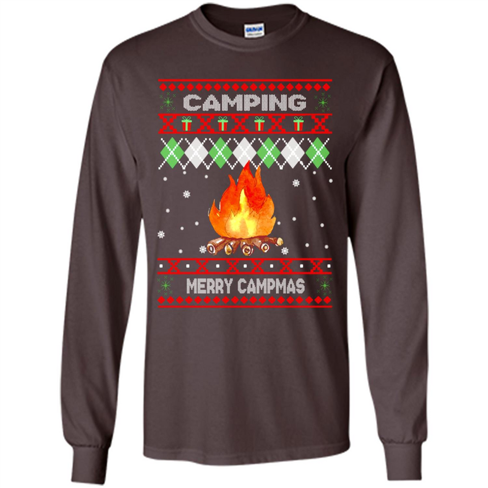Merry Campmas Ugly Christmas - Long Sleeve T-Shirt