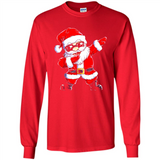 Christmas shirt Dabbing Santa Claus Xmas Gift - Long Sleeve T-Shirt