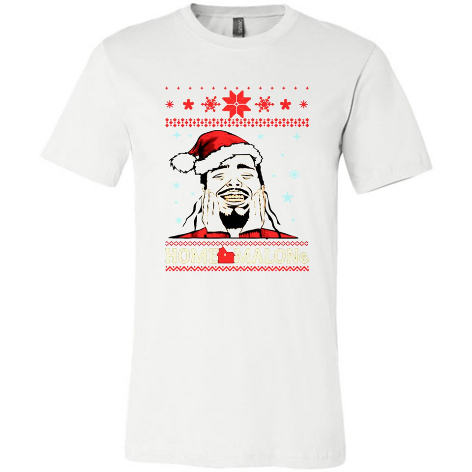 Home Malone Christmas Sweater PINGPONG - Canvas Unisex T-Shirt