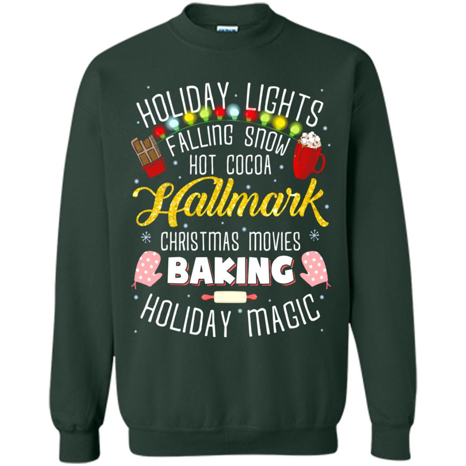 Holiday Lights Falling Snow Hot Cocoa Hallmark Christmas movie