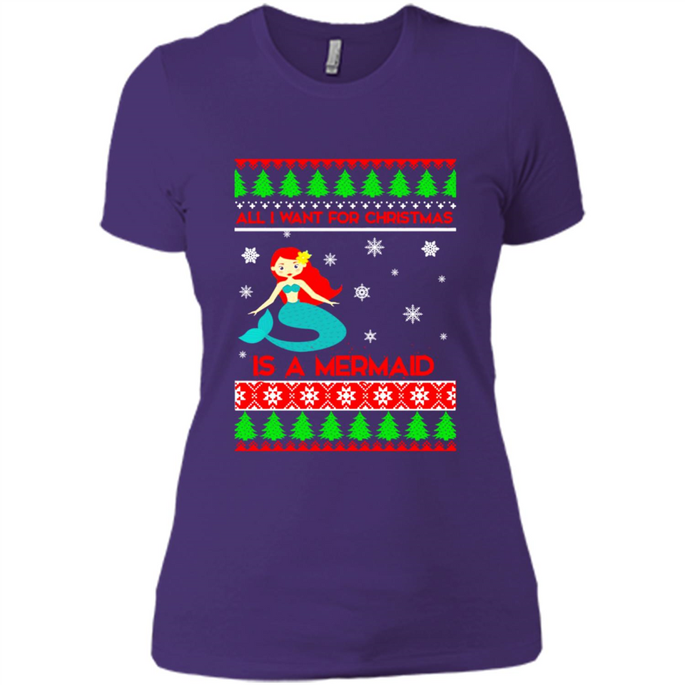 All I Want For Christmas Is A Mermaid ugly PINGPONG