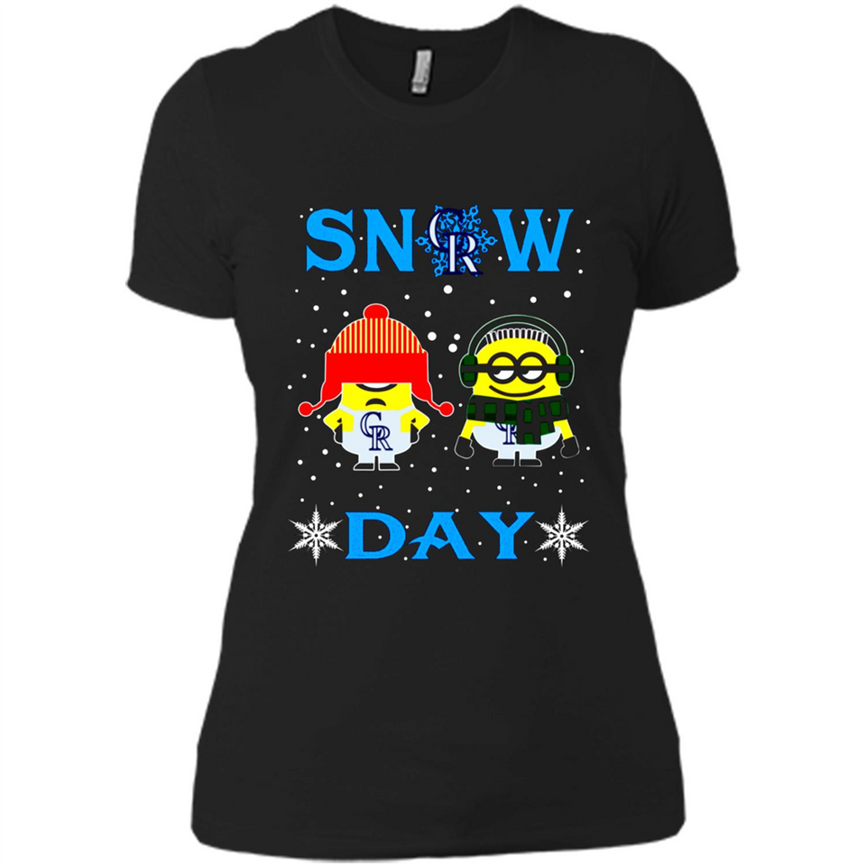 Snow Day Shirt For Colorado Rockies Vs Minion Fans pingpong