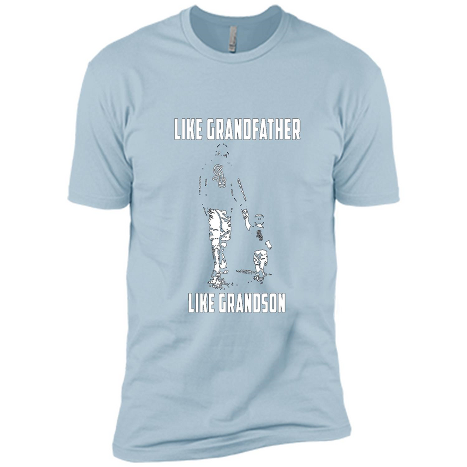 Chicago White Sox GrandFather Like GrandSon - Premium Short Sleeve T-Shirt