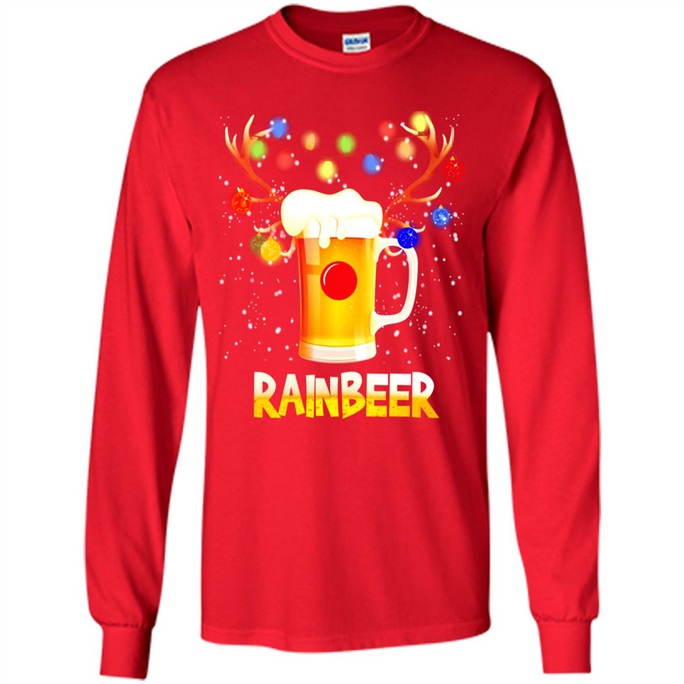 Rainbeer Christmas Reindeer Beer Drinking