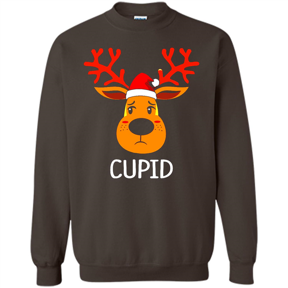 Cupid Santa Claus Funny Xmas Holiday T-Shirt - Sweatshirt