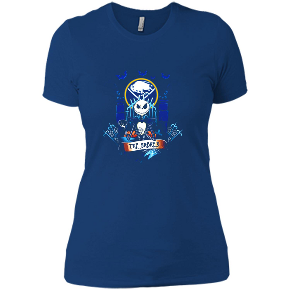 Buffalo Sabres Halloween The Nightmare Before Christmas - Ladies' Boyfriend T-Shirt