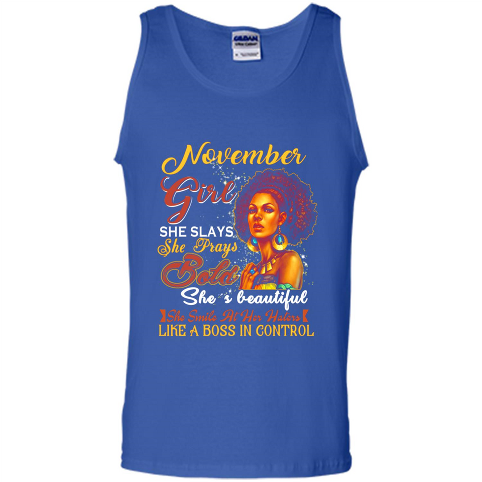 November Girl She Slays She Prays Beautiful Birthday PINGPONG