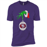 Amazing tee San Francisco 49ers Glitter Grinch Monogram Ornament Christmas Gift - Premium Short Sleeve T-Shirt
