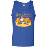 Snoopy Thanksgiving Give Thanks With A Grateful Heart - Tank Top