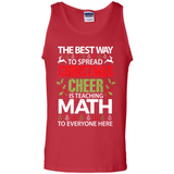 Math Teacher Christmas Shirt Christmas Cheer - Tank Top