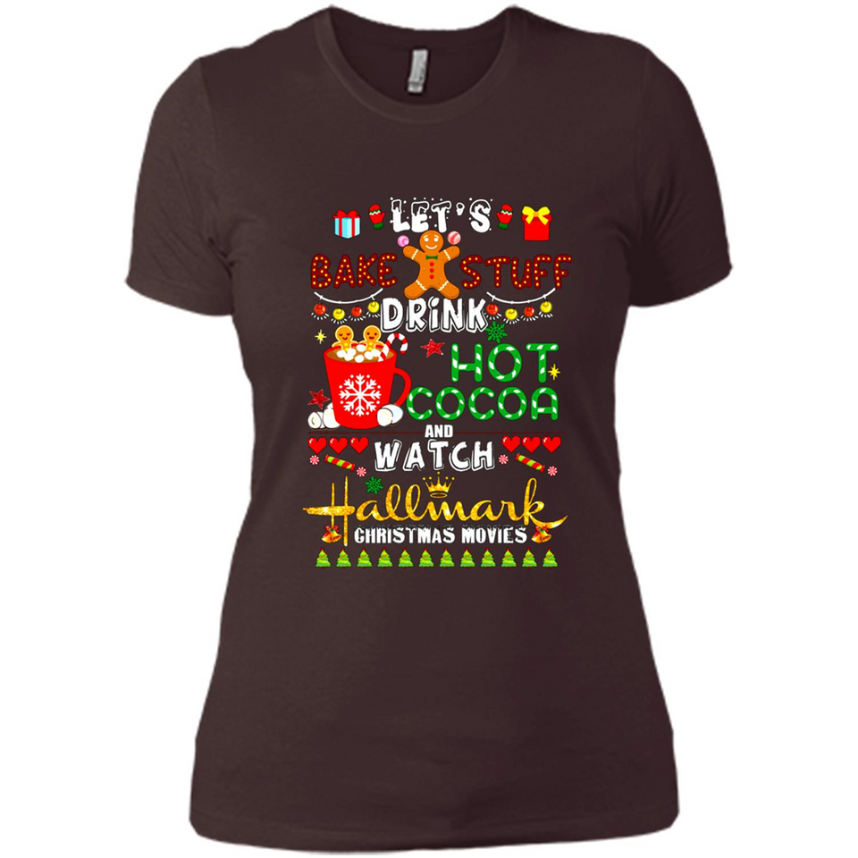 Let's Bake Stuff Drink Hot Cocoa Hallmark-Christmas Movies Sweatshirt PINGPONG